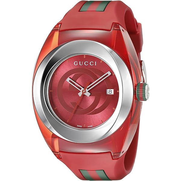  Shop Authentic Gucci Sync XXL Quartz Orange Dial Orange Rubber Strap Unisex Watch - YA137108 - Luxxuri