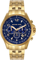  Shop Authentic Michael Kors Pilot Quartz Blue Dial Gold Steel Strap Watch For Men - MK9125 - Luxxuri