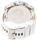  Shop Authentic Diesel Badass Chronograph White Dial White Leather Strap Watch For Men - DZ7265 - Luxxuri