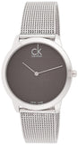  Shop Authentic Calvin Klein Minimalist Black Dial Silver Mesh Bracelet Watch for Men - K3M2112X - Luxxuri