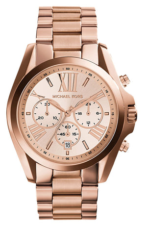 Shop Authentic Michael Kors Bradshaw Rose Gold Dial Rose Gold Steel Strap Watch for Women - MK5503 - Luxxuri