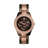  Shop Authentic Fossil Stella Multifunction Brown Dial Two Tone Steel Strap Watch for Women - ES4079 - Luxxuri