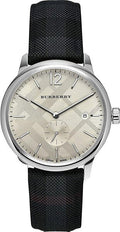  Shop Authentic Burberry Classic Round Cream Dial Black Leather Strap Watch for Men - BU10008 - Luxxuri