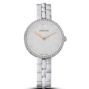  Shop Authentic Swarovski Cosmopolitan Diamond Powder Silver Dial Silver Steel Strap Watch for Women - 5517807 - Luxxuri