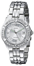  Shop Authentic Guess Water Pro Diamonds Silver Dial Silver Steel Strap Watch For Women - G75511M - Luxxuri