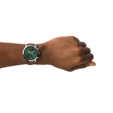  Shop Authentic Fossil Neutra Chronograph Green Dial Brown Leather Strap Watch for Men - FS5735 - Luxxuri