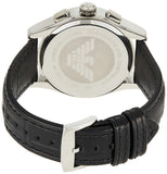  Shop Authentic Emporio Armani Valente Chronograph Black Dial Black Leather Strap Watch For Men - AR1633 - Luxxuri