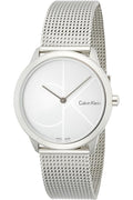  Shop Authentic Calvin Klein Minimal Silver Dial Silver Mesh Bracelet Watch for Men - K3M211Y6 - Luxxuri
