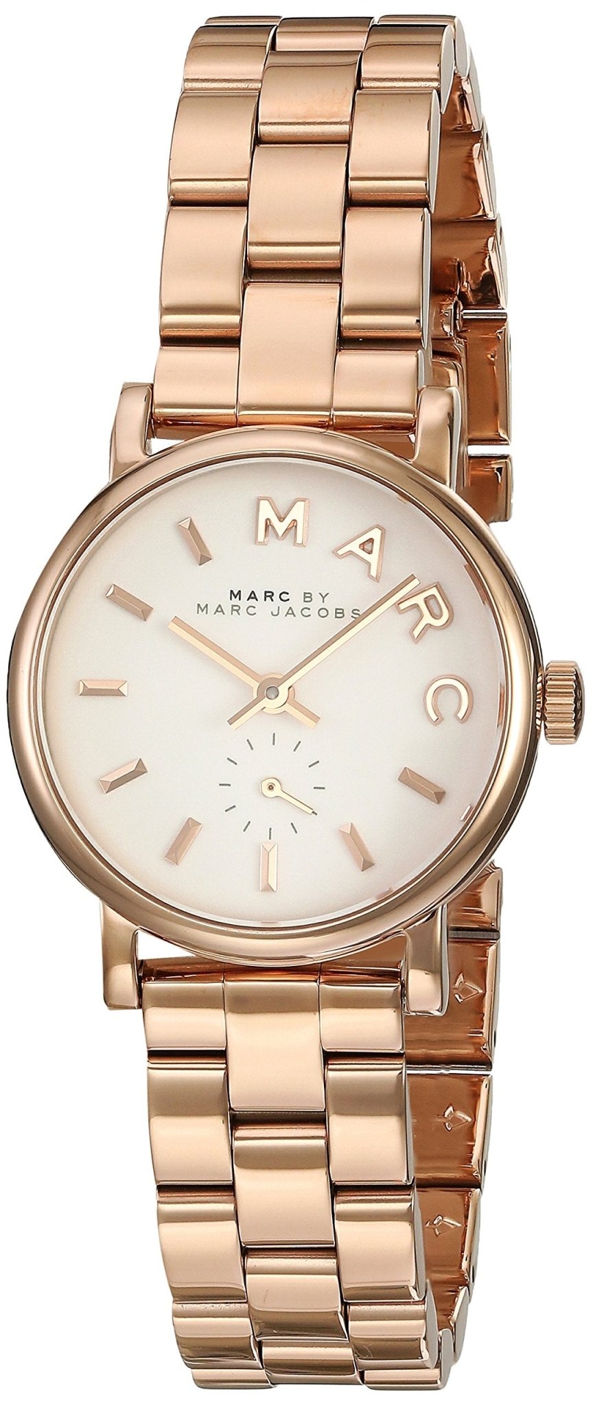  Shop Authentic Marc Jacobs Baker White Dial Rose Gold Steel Strap Watch for Women - MBM3248 - Luxxuri