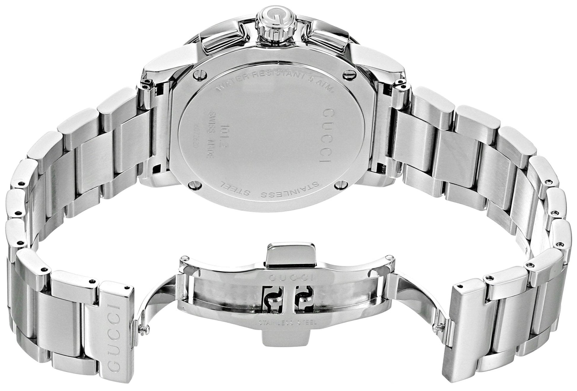  Shop Authentic Gucci G Chrono Black Dial Silver Steel Strap Watch For Men - YA101204 - Luxxuri