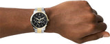  Shop Authentic Fossil Neutra Moonphase Multifunction Black Dial Two Tone Steel Strap Watch for Men - FS5906 - Luxxuri