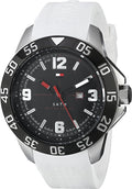  Shop Authentic Tommy Hilfiger Sport Black Dial White Rubber Strap Watch for Men - 1790986 - Luxxuri