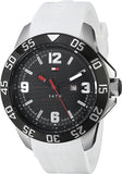  Shop Authentic Tommy Hilfiger Sport Black Dial White Rubber Strap Watch for Men - 1790986 - Luxxuri