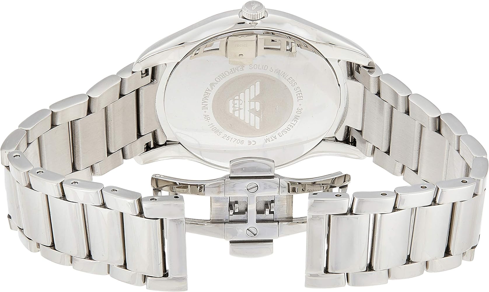  Shop Authentic Emporio Armani Valente Quartz Blue Dial Silver Steel Strap Watch For Men - AR11085 - Luxxuri