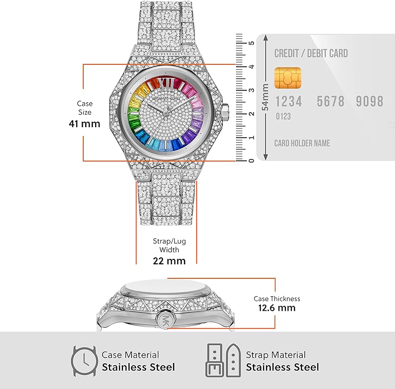  Shop Authentic Michael Kors Raquel Three-Hand Crystals Silver Dial Silver Steel Strap Watch For Women - MK7365LE - Luxxuri