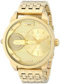  Shop Authentic Diesel Mini Daddy Gold Dial Gold Steel Strap Watch For Men - DZ7306 - Luxxuri