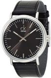  Shop Authentic Calvin Klein Surround Black Dial Black Leather Strap Watch for Men - K3W211C1 - Luxxuri