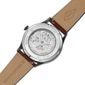  Shop Authentic Fossil Forrester Automatic Skeleton Grey Dial Brown Leather Strap Watch for Men - ME3178 - Luxxuri