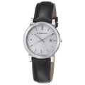  Shop Authentic Burberry The City White Dial Black Leather Strap Watch for Men - BU9008 - Luxxuri