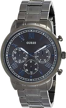  Shop Authentic Guess Hendrix Chronograph Gunmetal Dial Gunmetal Steel Strap Watch for Men - W1309G3 - Luxxuri