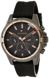  Shop Authentic Tommy Hilfiger Mason Black Dial Black Rubber Strap Watch for Men - 1791792 - Luxxuri