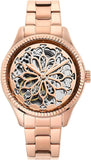  Shop Authentic Fossil Rye Automatic Skeleton Rose Gold Dial Rose Gold Steel Strap Watch for Women - BQ3754 - Luxxuri