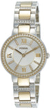  Shop Authentic Fossil Virginia Silver Dial Two Tone Steel Strap Watch for Women - ES3503 - Luxxuri