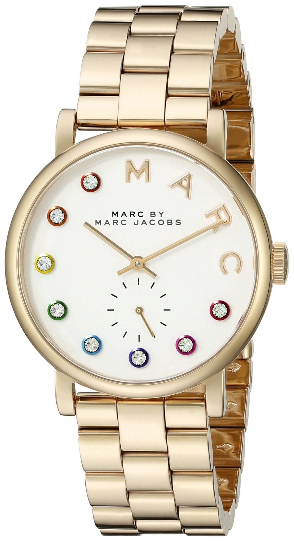  Shop Authentic Marc Jacobs Baker White Dial Gold Steel Strap Watch for Women - MBM3440 - Luxxuri