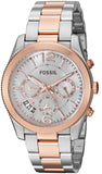  Shop Authentic Fossil Perfect Boyfriend Mother of Pearl Dial Two Tone Steel Strap Watch for Women - ES4135 - Luxxuri