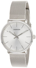  Shop Authentic Calvin Klein White Dial Silver Mesh Bracelet Watch for Women - K8M21126 - Luxxuri