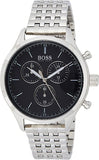  Shop Authentic Hugo Boss Companion Black Dial Silver Steel Strap Watch for Men - 1513652 - Luxxuri