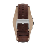  Shop Authentic Fossil Coachman Chronograph White Dial Brown Leather Strap Watch for Men - CH2890 - Luxxuri