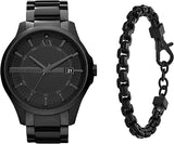  Shop Authentic Armani Exchange Hampton Chronograph Black Dial Black Steel Strap Watch For Men - AX2104 - Luxxuri