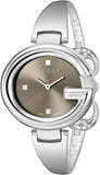  Shop Authentic Gucci Guccissima Brown Dial Silver Steel Strap Watch For Women - YA134302 - Luxxuri