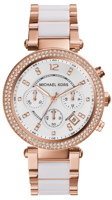  Shop Authentic Michael Kors Parker White Dial Two Tone Steel Strap Watch for Women - MK5774 - Luxxuri