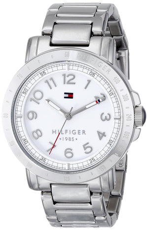  Shop Authentic Tommy Hilfiger White Dial Silver Steel Strap Watch for Women - 1781397 - Luxxuri