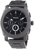  Shop Authentic Fossil Machine Chronograph Black Dial Grey Steel Strap Watch for Men - FS4662 - Luxxuri