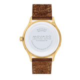  Shop Authentic Movado Heritage Celestograf Navy Blue Dial Brown Leather Strap Watch For Women - 3650010 - Luxxuri