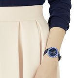  Shop Authentic Swarovski Octea Nova Blue Dial Blue Leather Strap Watch for Women - 5295349 - Luxxuri