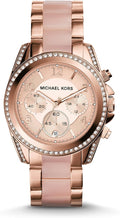 Shop Authentic Michael Kors Blair Chronograph Rose Gold Dial Two Tone Steel Strap Watch for Women - MK5943 - Luxxuri