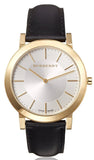  Shop Authentic Burberry The City Gold Dial Black Leather Strap Watch for Men - BU2353 - Luxxuri