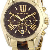  Shop Authentic Michael Kors Bradshaw Chronograph Brown Dial Two Tone Steel Strap Watch For Women - MK5696 - Luxxuri