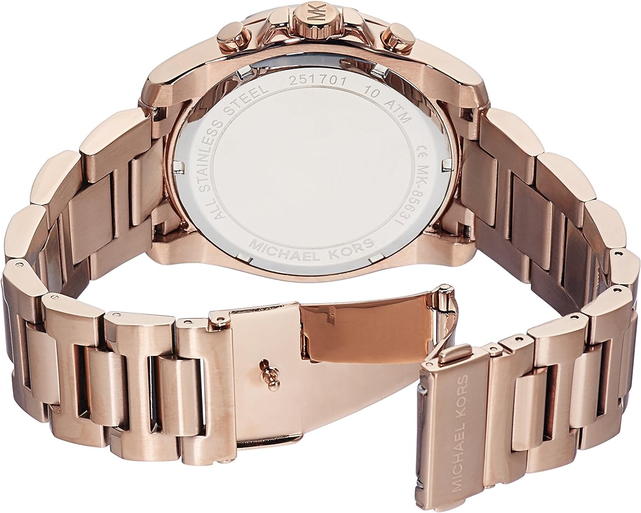  Shop Authentic Michael Kors Brecken Chronograph Analog Black Dial Rose Gold Steel Strap Watch For Women - MK8563 - Luxxuri