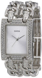  Shop Authentic Guess Mod Heavy Metal Diamonds Silver Dial Silver Steel Strap Watch for Women - W95088L1 - Luxxuri