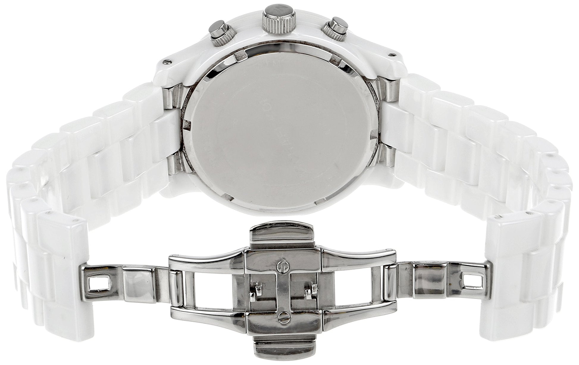  Shop Authentic Michael Kors Runway White Ceramic Dial White Steel Strap Watch for Women - MK5161 - Luxxuri