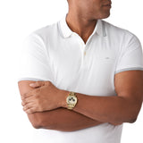  Shop Authentic Michael Kors Lexington Crystals Gold Dial Gold Steel Strap Watch for Men - MK8494 - Luxxuri
