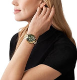  Shop Authentic Michael Kors Bradshaw Chronograph Green Dial Gold Steel Strap Watch For Women - MK7257 - Luxxuri