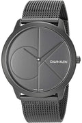  Shop Authentic Calvin Klein Minimal Black Dial Black Mesh Bracelet Watch for Men - K3M5145X - Luxxuri