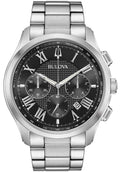  Shop Authentic Bulova Classic Collection Black Dial Silver Steel Strap Watch for Men - 96K107 - Luxxuri