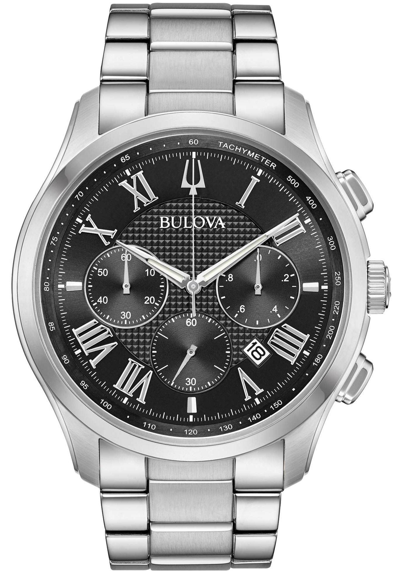  Shop Authentic Bulova Classic Collection Black Dial Silver Steel Strap Watch for Men - 96K107 - Luxxuri